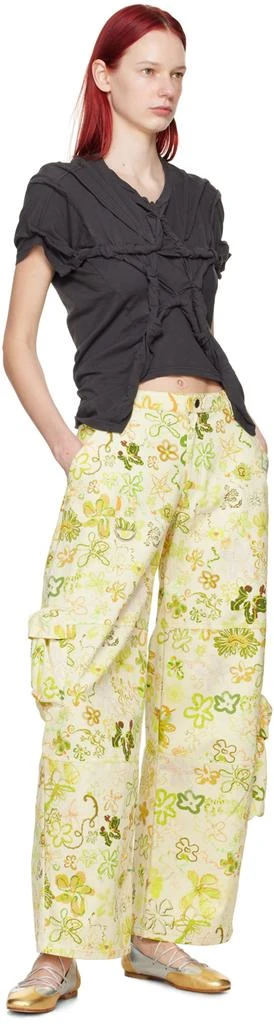 Collina Strada Yellow Lawn Cargo Pants 4