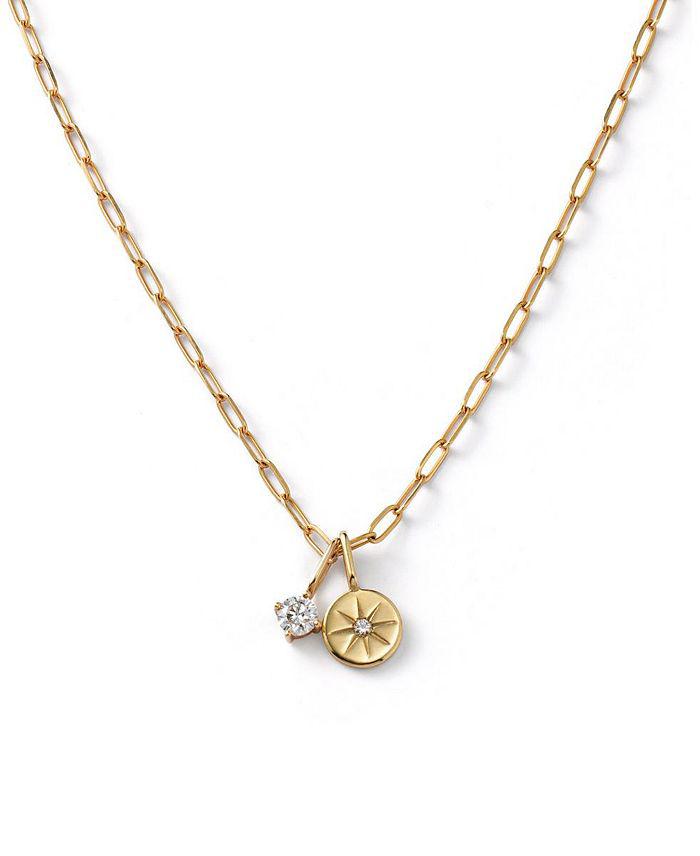 Ana Luisa 10K Gold Lab Grown Diamond Star Necklace