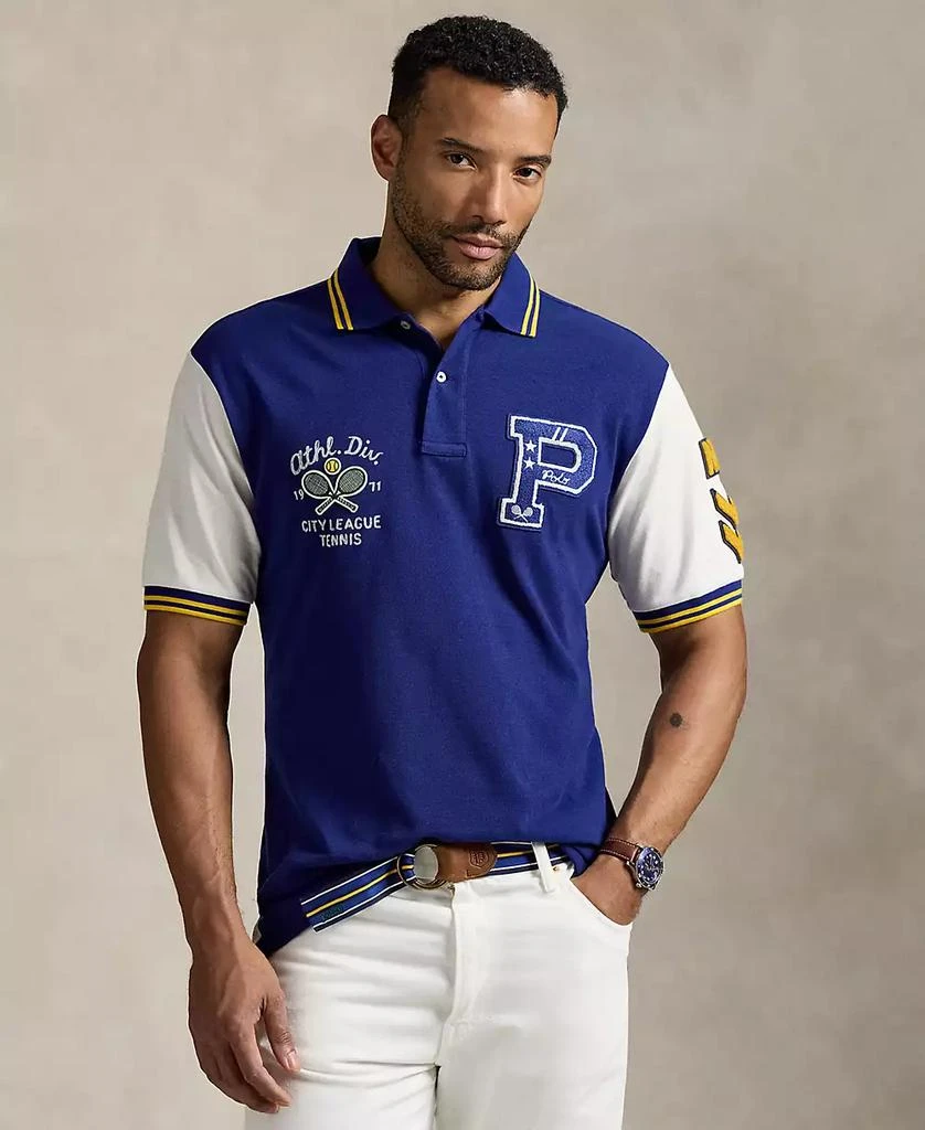 Ralph Lauren Men's Big & Tall Varsity-Inspired Mesh Polo Shirt 1