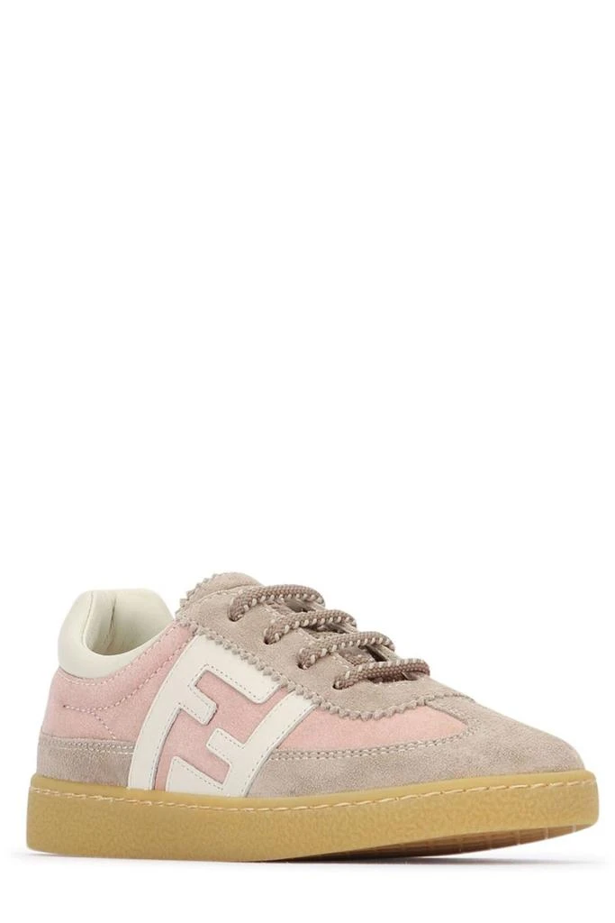 Fendi Kids Logo Patch Lace-Up Sneakers – On Sale Now with Up to 38