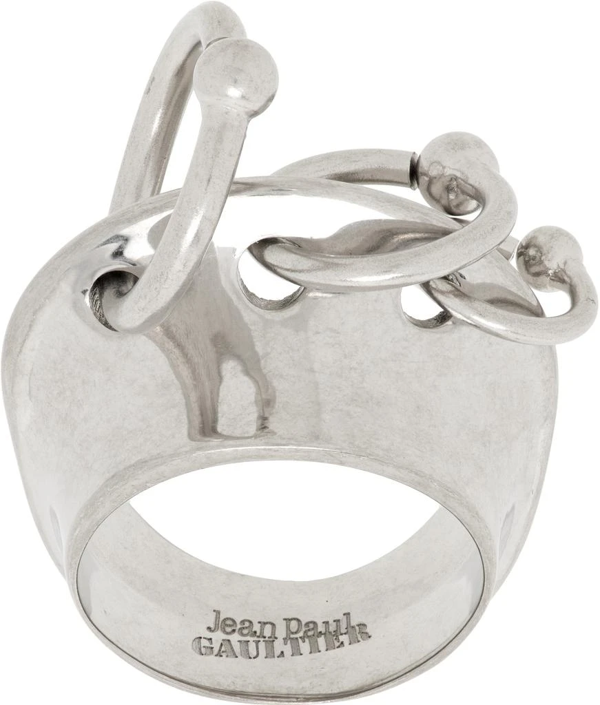 Jean Paul Gaultier Silver 'The Piercing' Ring 1