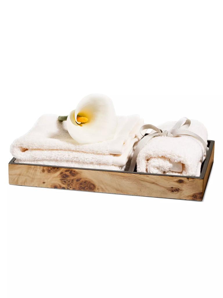 LADORADA Burl Veneer Bath Tray