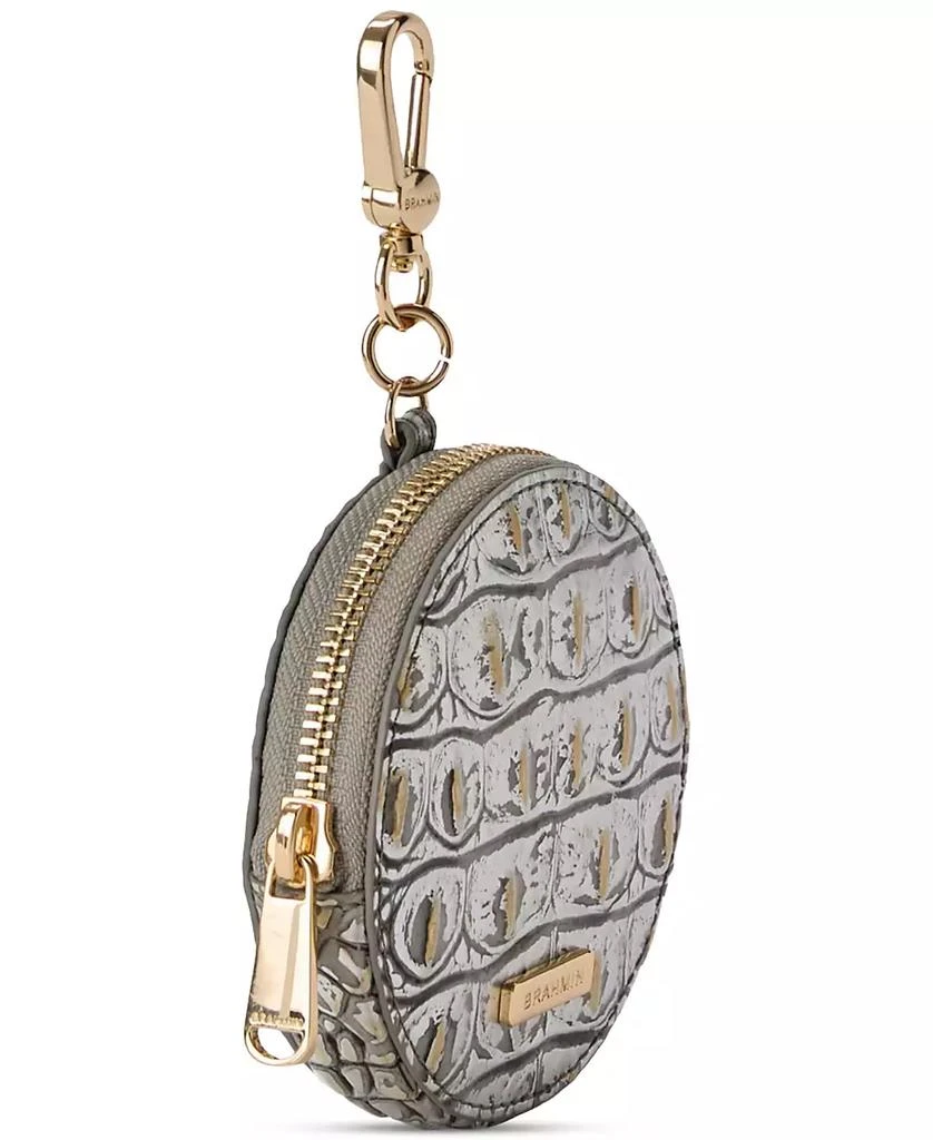 Brahmin Melbourne Chrome Leather Circle Coin Purse 2