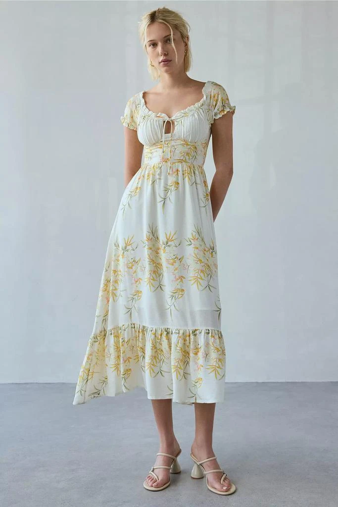 Kiss The Sky Kiss The Sky Marabella Scoop Neck Tiered Midi Dress 1