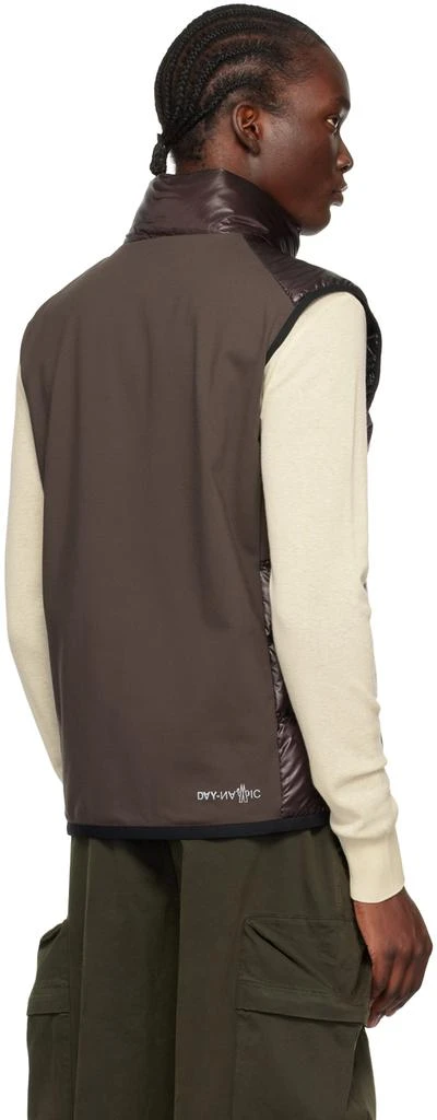 Moncler Brown Paneled Down Vest 3