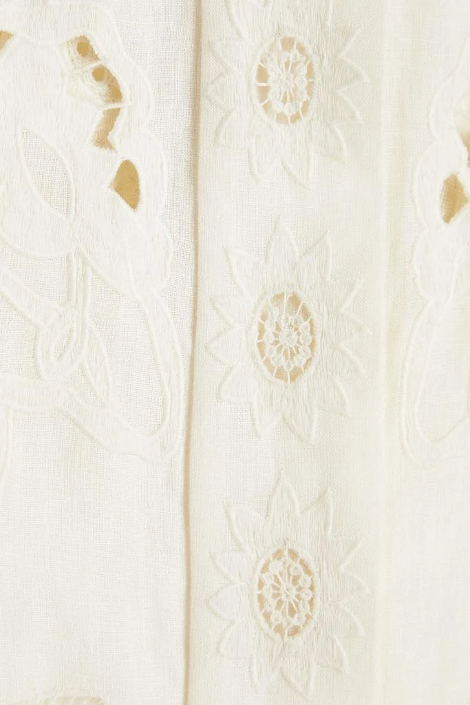 Valentino Guipure lace linen maxi dress 4