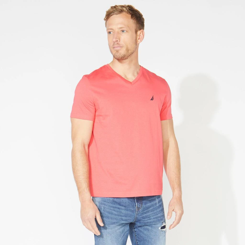 Nautica Mens Premium Cotton V-Neck T-Shirt 17