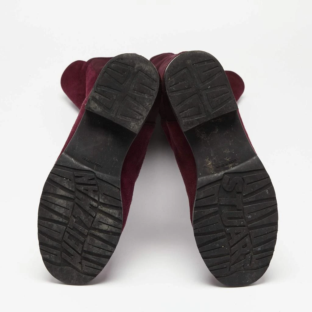 Stuart Weitzman Stuart Weitzman Burgundy Suede Knee Length Boots Size 34.5 7