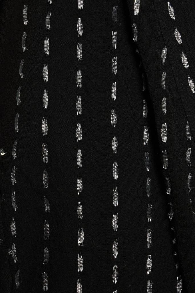 IRO Silga metallic fil coupé chiffon peplum blouse 4