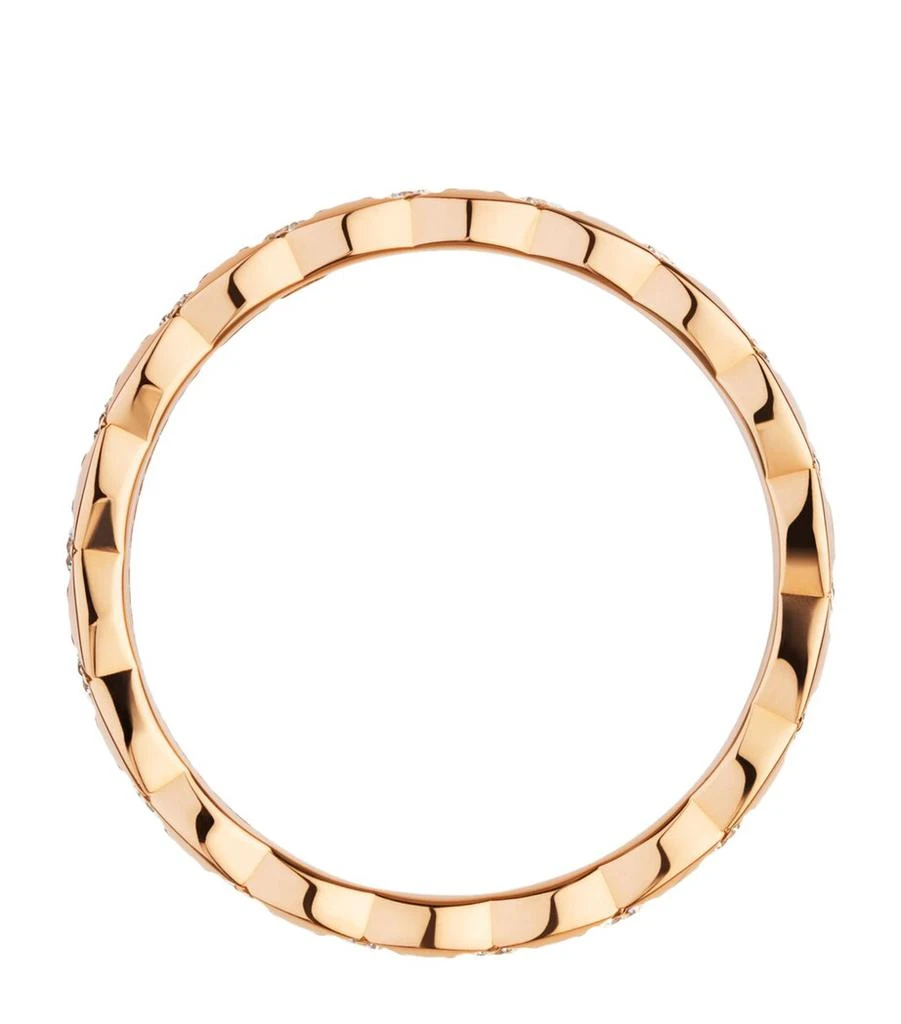 Chanel Beige Gold and Diamond Coco Crush Ring 2