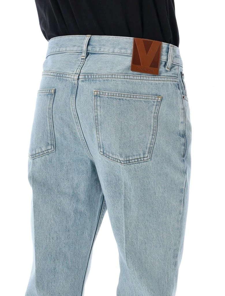 Valentino Valentino Logo Patch Flared Jeans 3