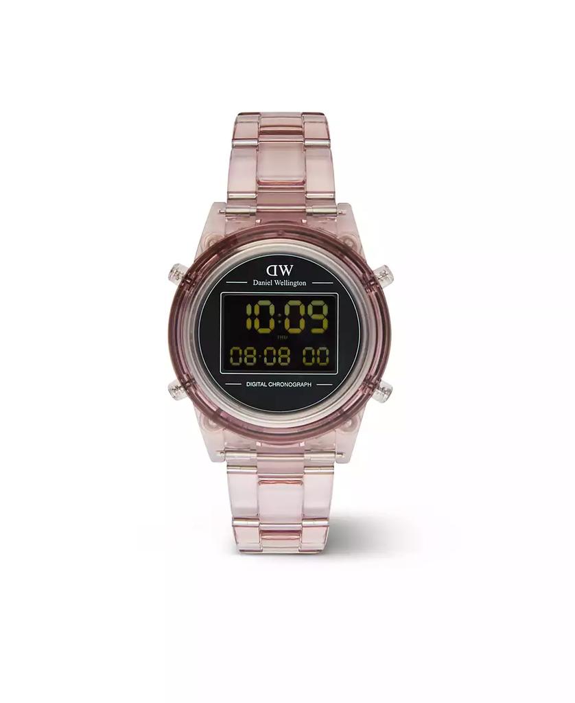 Daniel Wellington Women's Chronograph Pink Plastic Watch, 36mm