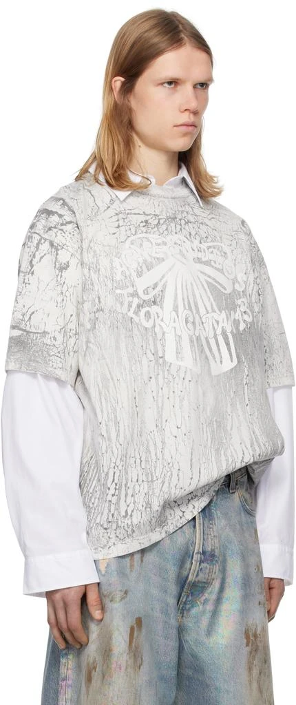 Acne Studios Gray Plaster Print T-shirt 2