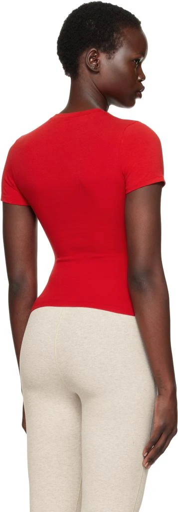 SKIMS Red Cotton Jersey T-shirt 3