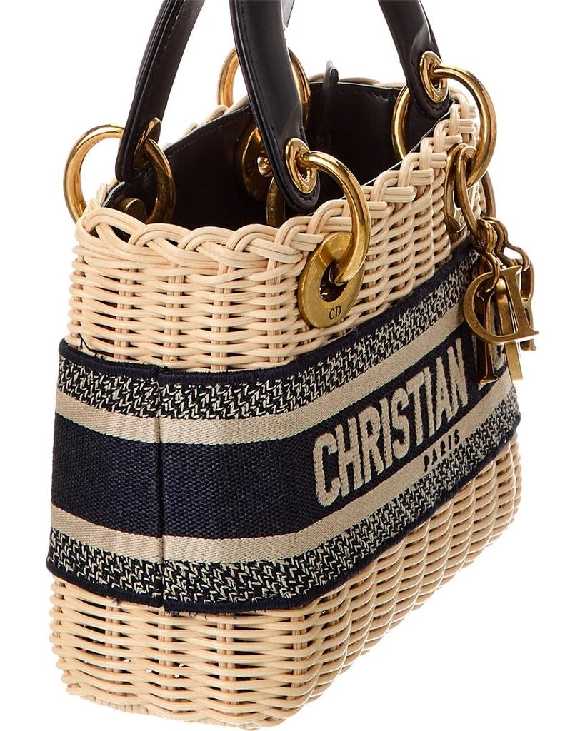 Dior Lady  Wicker Tote 3