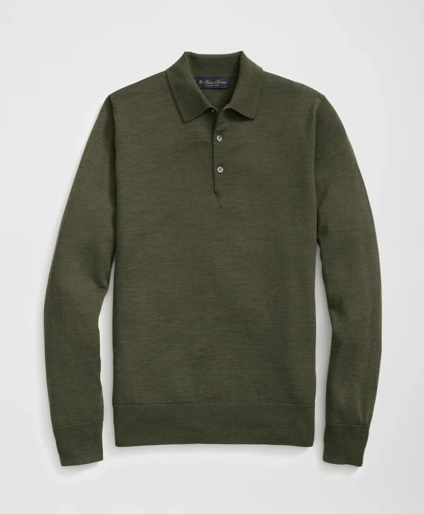 Polo Sweater Brooks Brothers Merino Wool Sweaters Brooks Brothers
