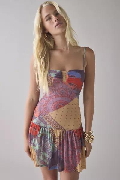 Kimchi Blue Kimchi Blue Mackenzie Mesh Drop Waist Mini Dress
