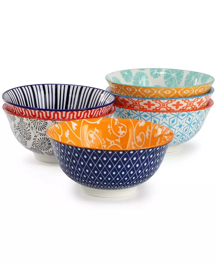 Elama Roxey Footed Bowls, Set of 6