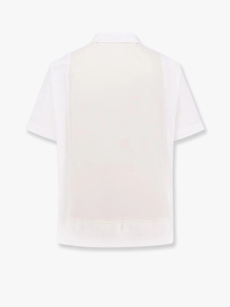 Sacai Cotton shirt with nylon insert on the back 5