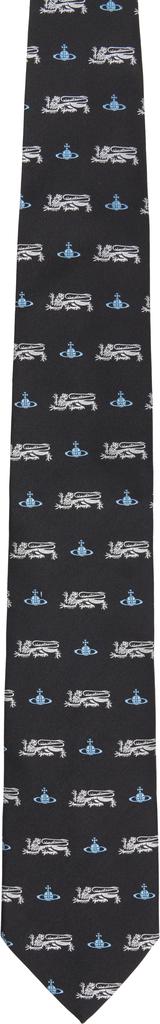 Vivienne Westwood Black Silk Tie