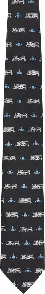 Vivienne Westwood Black Silk Tie 1