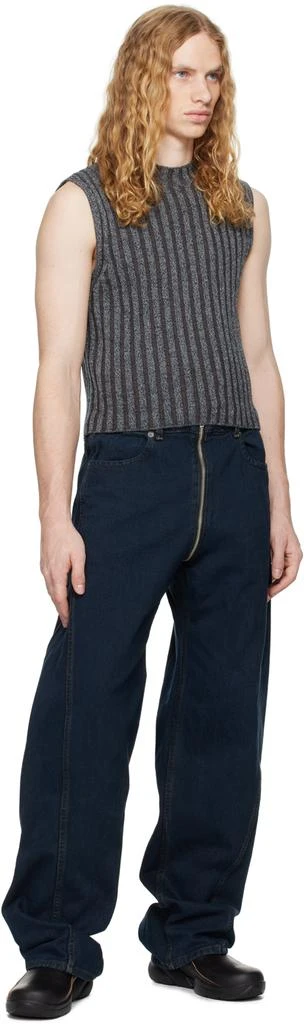 Eckhaus Latta Gray Keyboard Vest 5