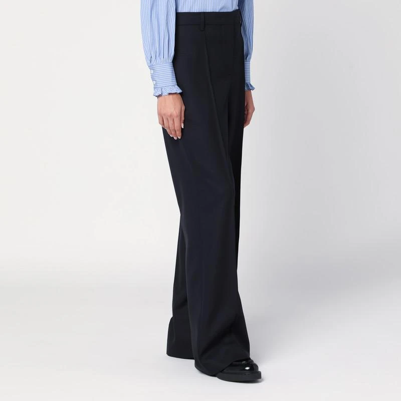 Prada Blue wool wide trousers 3