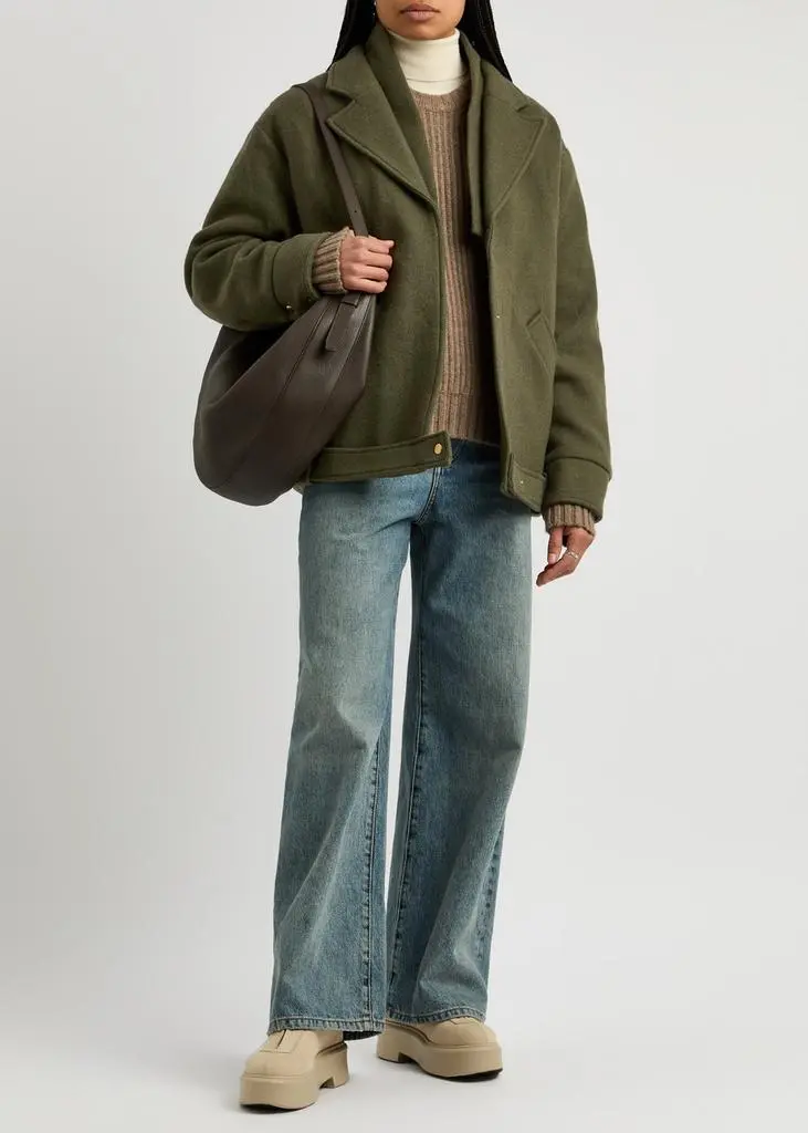 KASSL EDITIONS Biker wool-blend jacket 4