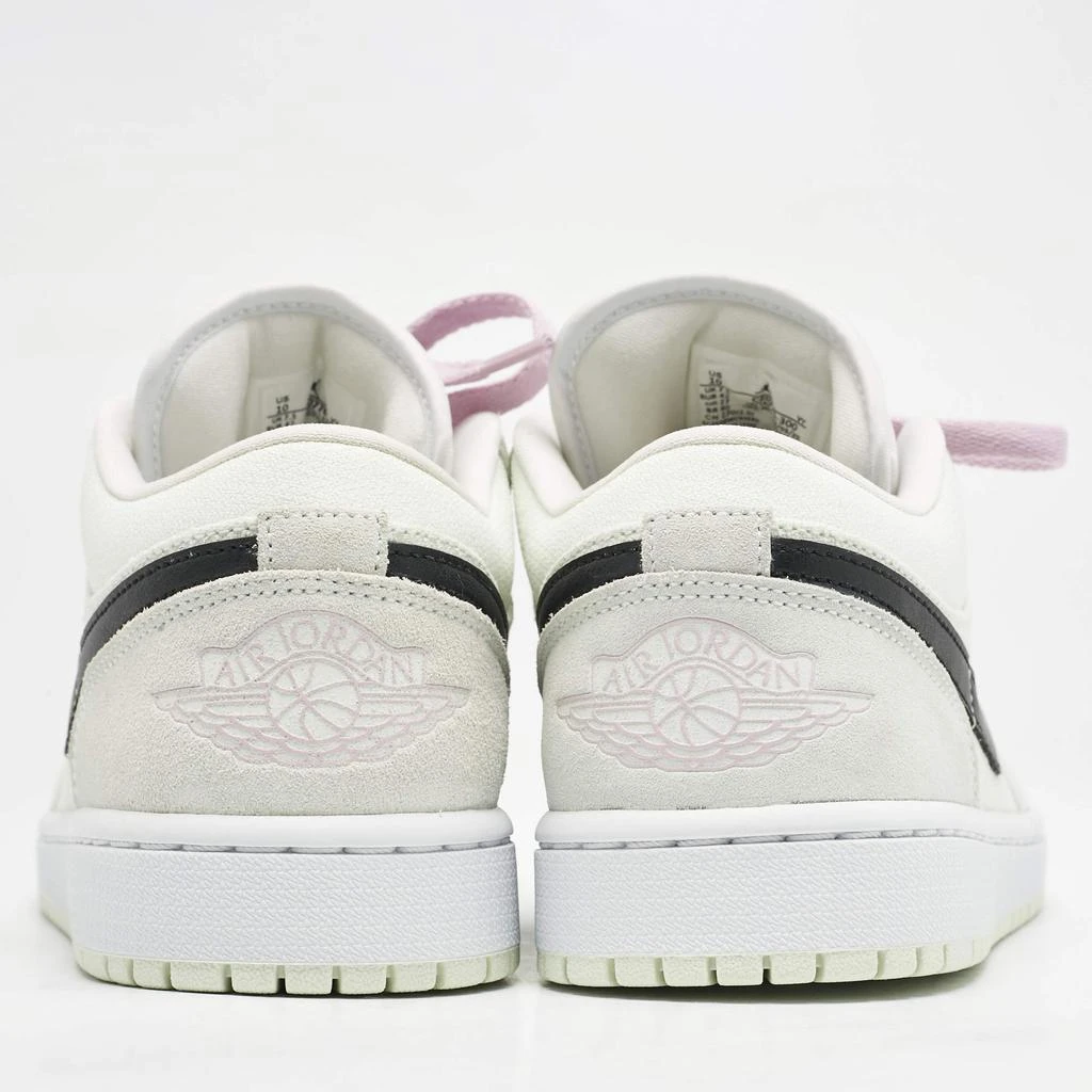 Jordan Air Jordans Green Nubuck Leather and Canvas Jordan 1 Low SE Barely Green Sneakers Size 42 5