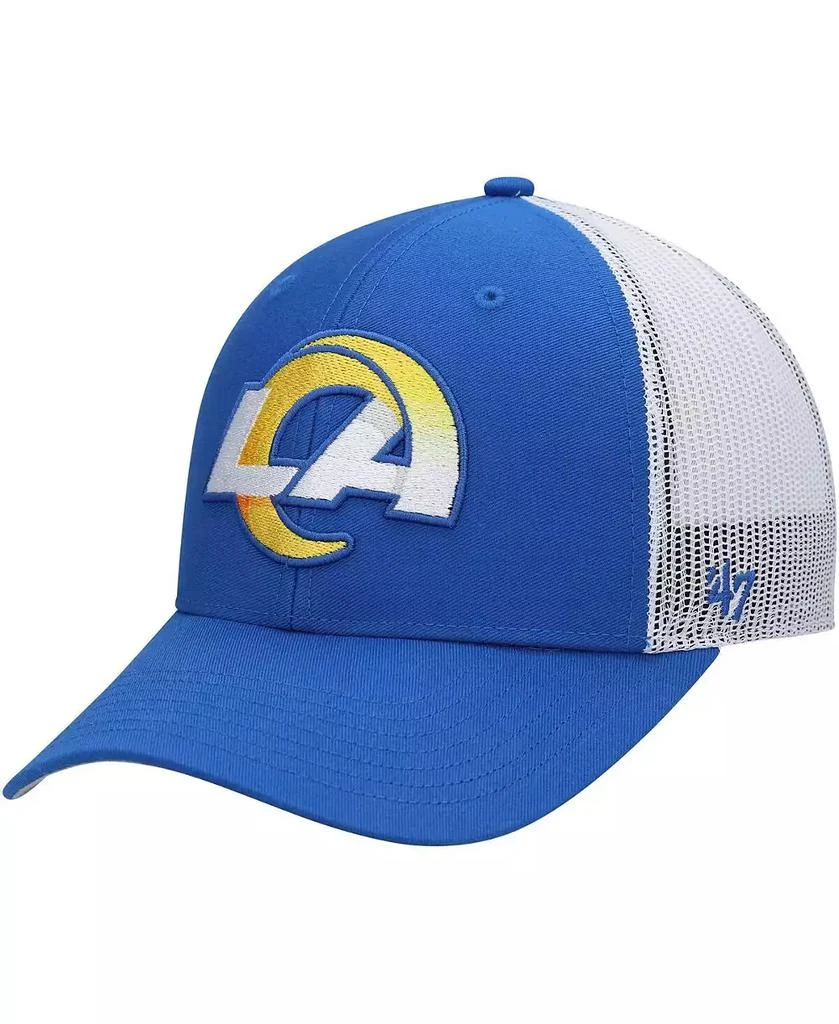 47 Brand Big Boys Royal, White Los Angeles Rams Adjustable Trucker Hat 1