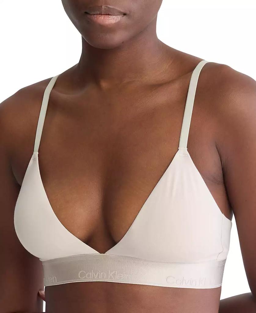 Calvin Klein Women's Modern Cotton Holiday Lightly Lined Triangle Bralette QF7994