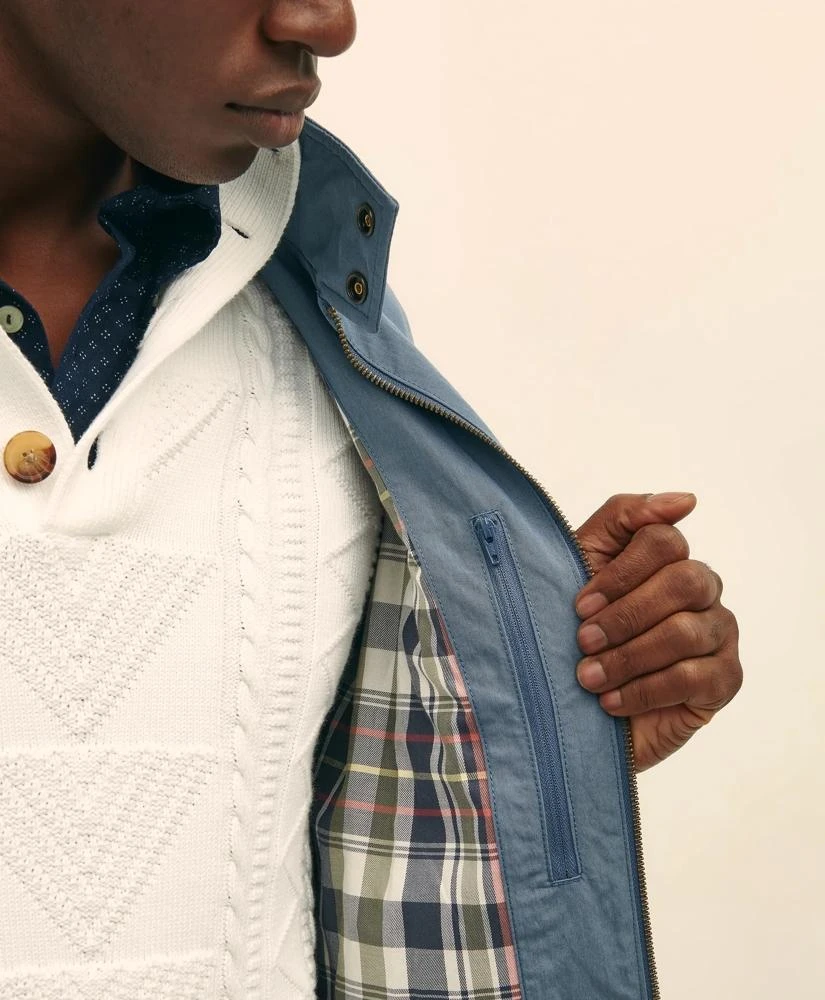 Brooks Brothers Bomber Jacket in Cotton Blend 4
