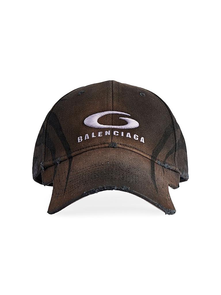 Shop Balenciaga Front Piercing Faded Cap on Sale at BeyondStyle