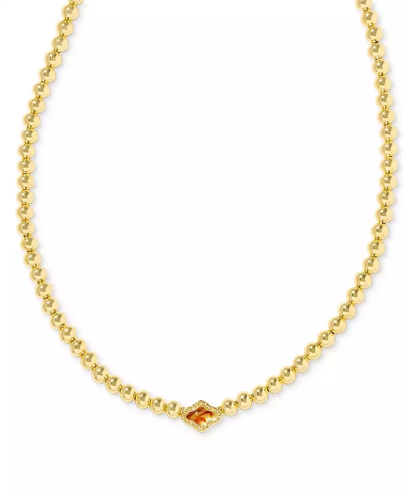Kendra Scott Abbie Gold-Tone Beaded Necklace, 13-1/2" + 4" extender 1