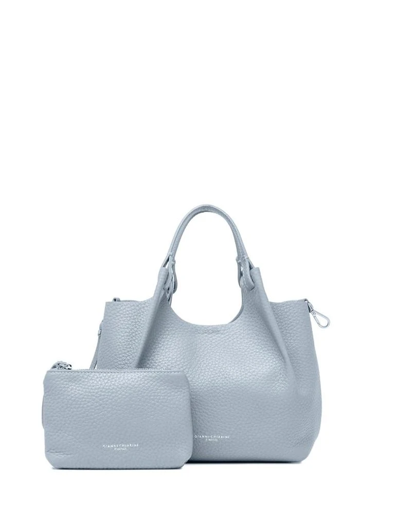 Gianni Chiarini Dua Light Blue Leather Shoulder Bag 4