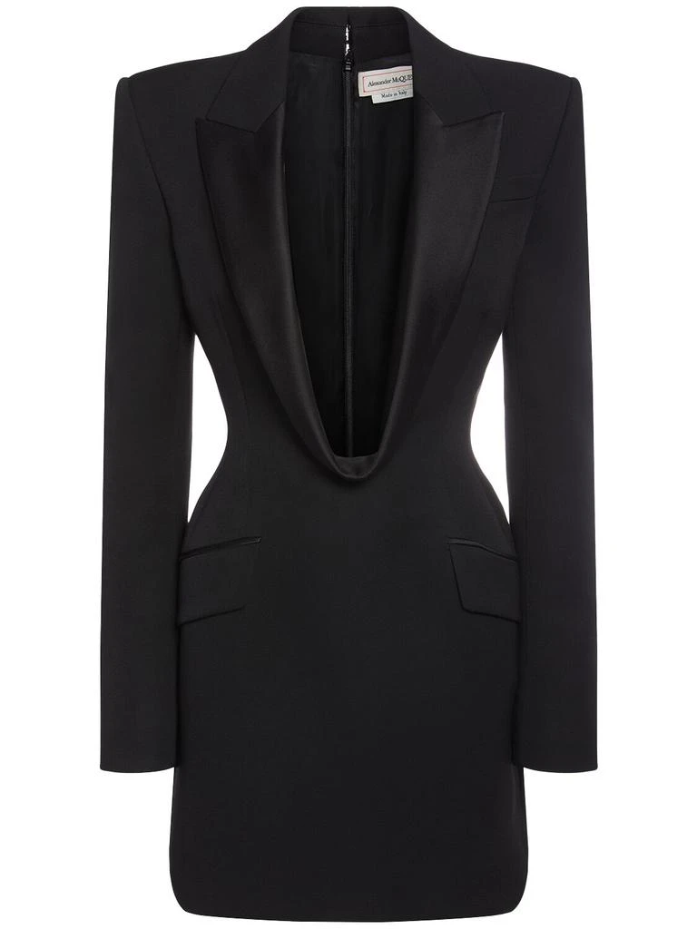 Alexander McQueen Grain De Poudre Mini Dress 1