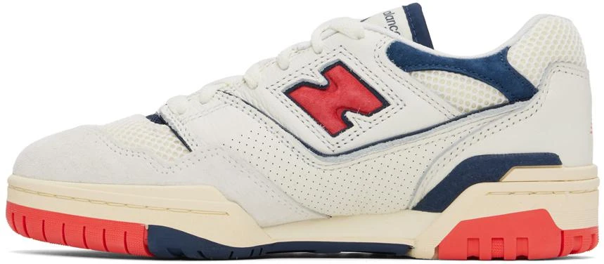 New Balance Off-White & Red 550 Sneakers 3