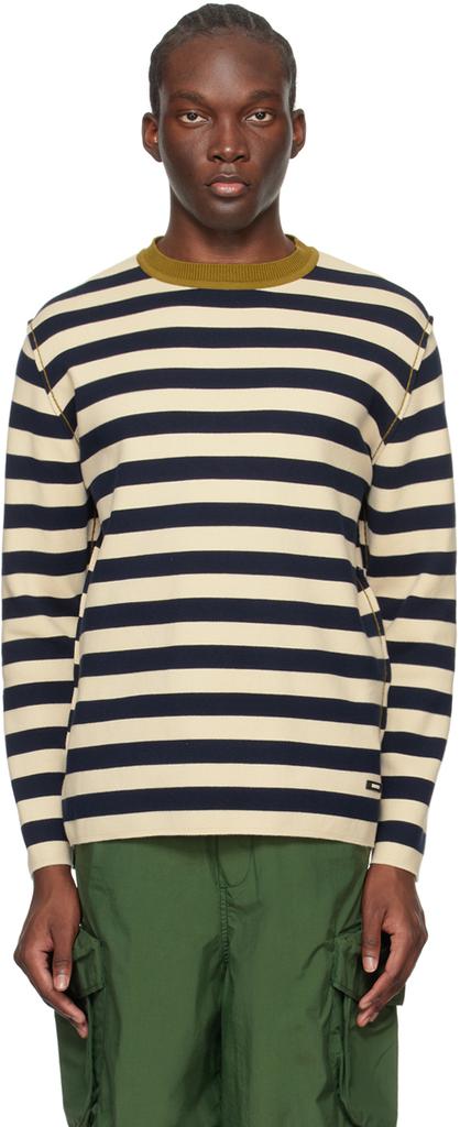 SUNNEI Navy & White Magliaunita Long Sleeve T-Shirt