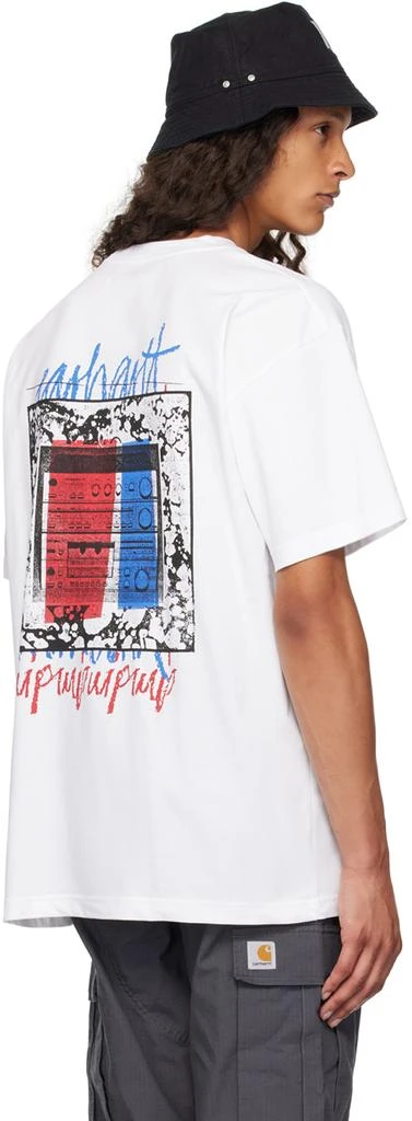 Carhartt WIP White Stereo T-Shirt 3