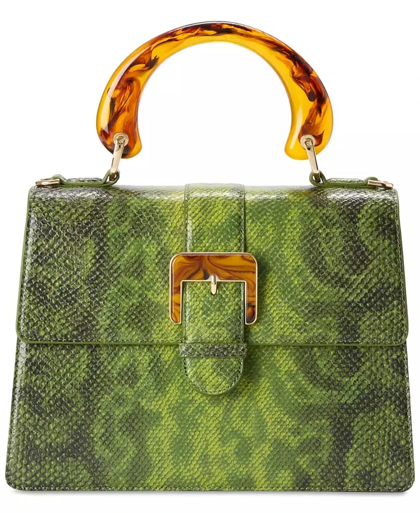 Brahmin Hallie Fern Cassatt Small Leather Satchel 4