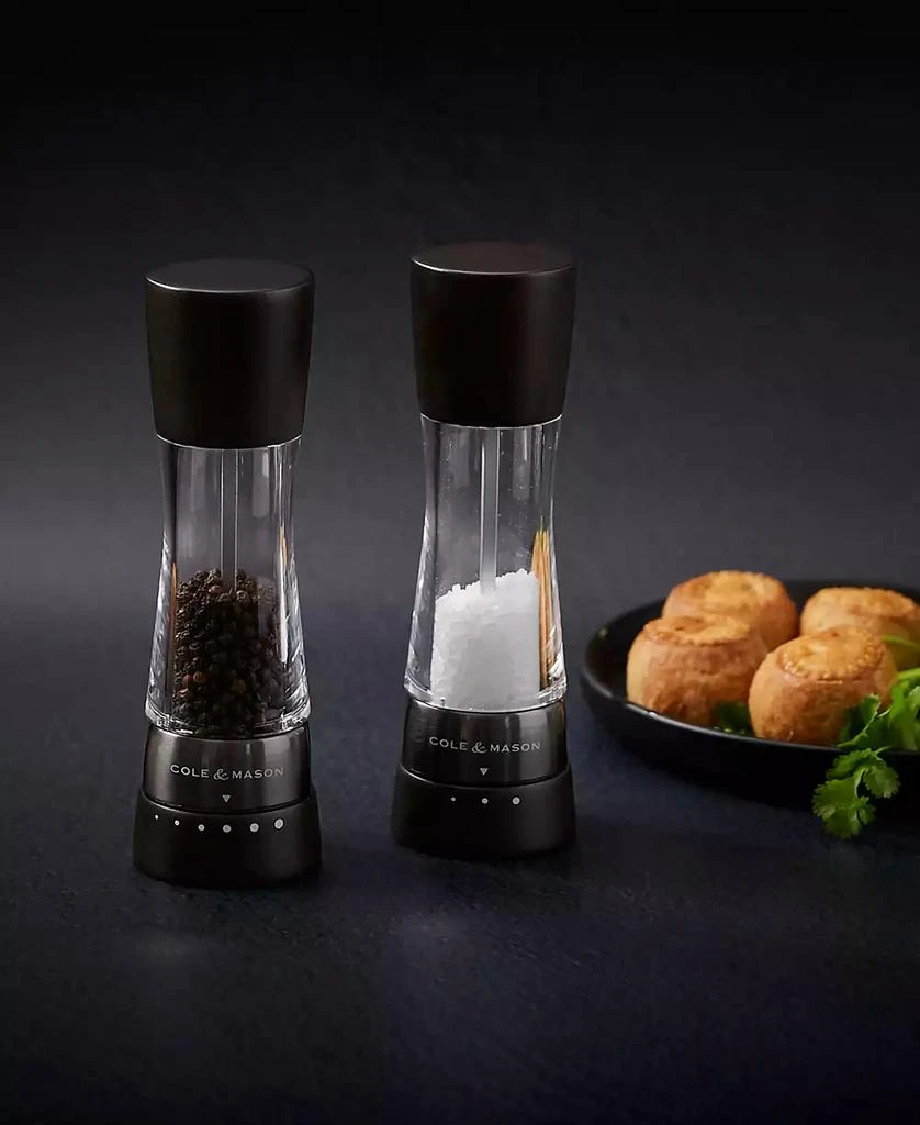 Cole & Mason 2 Piece Salt and Pepper Mill Derwent Wood Gift Set 6