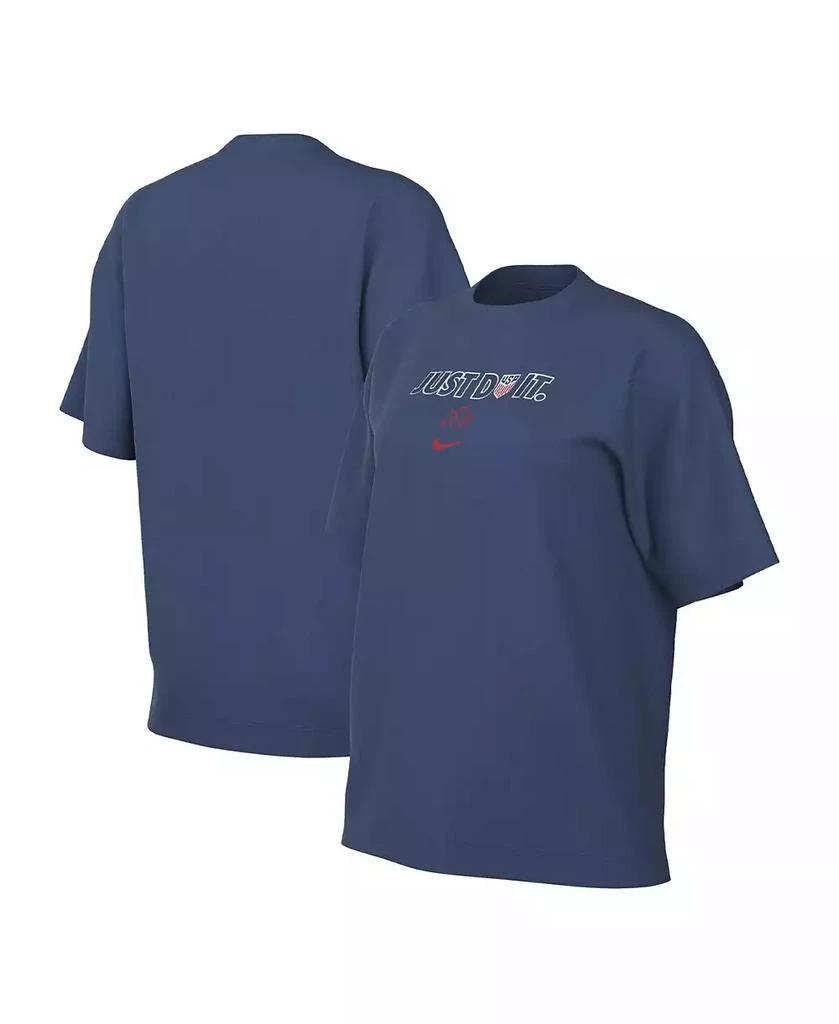 NIKE Women's Blue USWNT Just Do It T-shirt 1