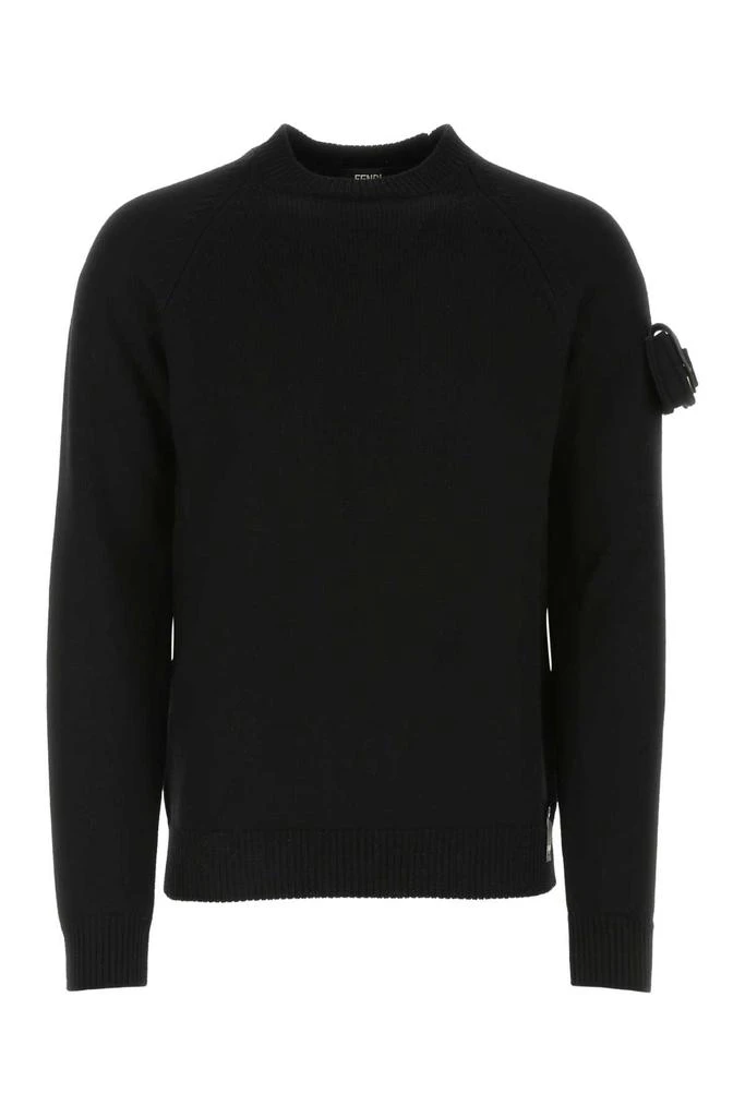 Fendi Black Wool Sweater 1