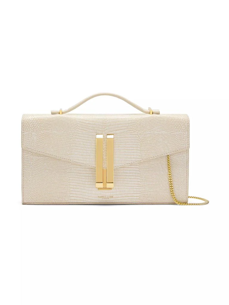 Demellier Vancouver Embossed-Leather Convertible Clutch 1