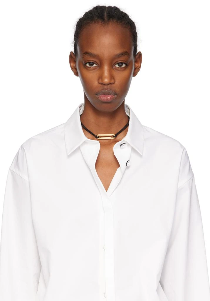 Lauren Rubinski Black & Gold Vito Necklace 2