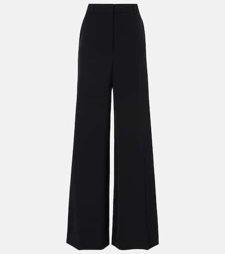 Stella McCartney High-rise wool-blend wide-leg pants 1