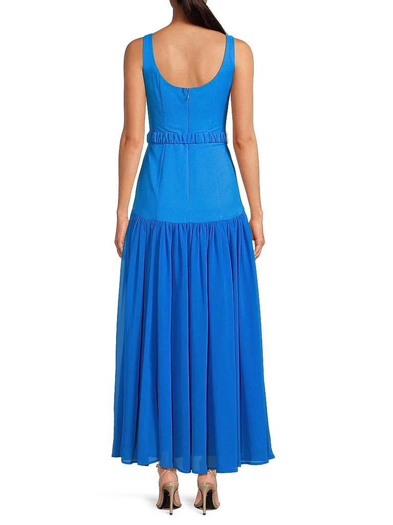 hutch ridge drop waist maxi dress Diana Drop Waist Keyhole Back Dress - Light Blue | Occasion Dress in Sizes  XXS–6X main image 0