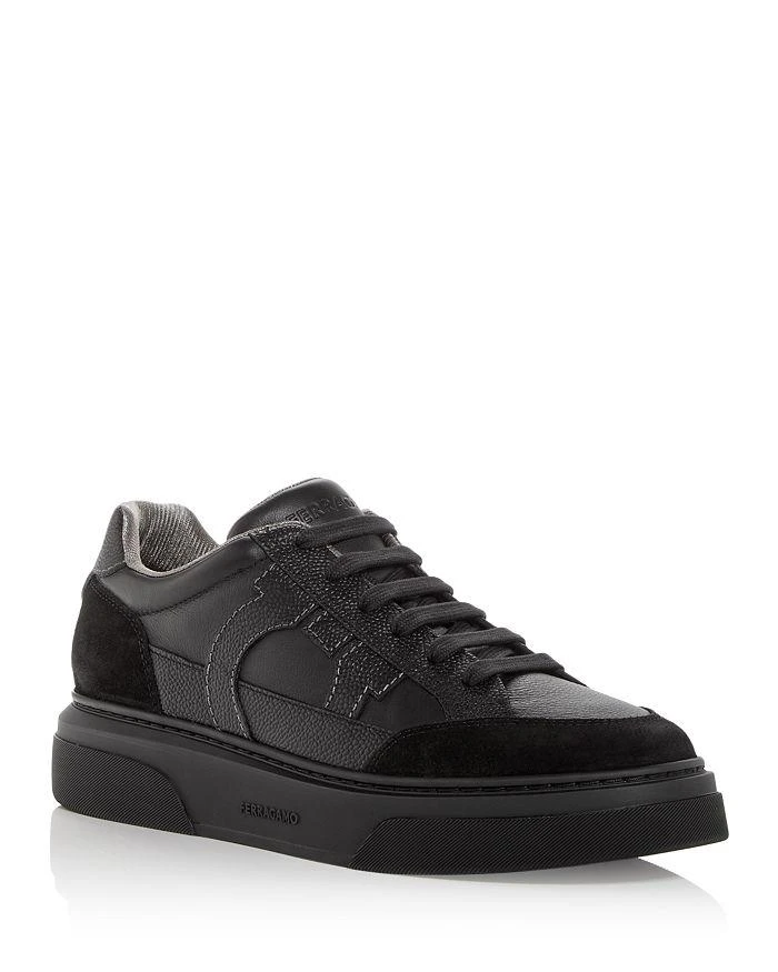 Salvatore Ferragamo Men's Cassina Leather & Suede Low Top Sneakers 1