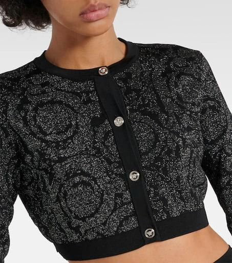 Versace Barocco cropped cardigan 4