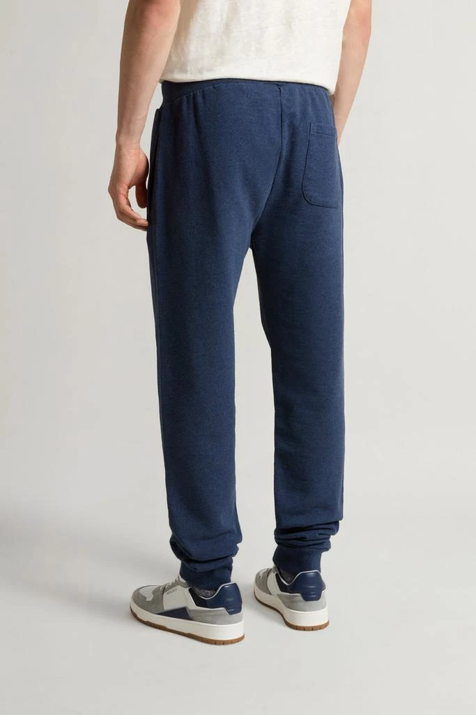 Woolrich Pants in Pure Cotton Mouliné Fleece - Men - Blue 3